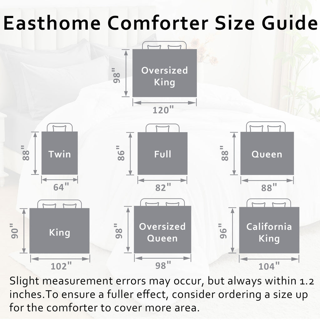 Dhole 7-Piece Bed Sheet Set - Queen Size Comforter, Pillowcases & Sheet Collection for Cozy Bedding Comfort Black