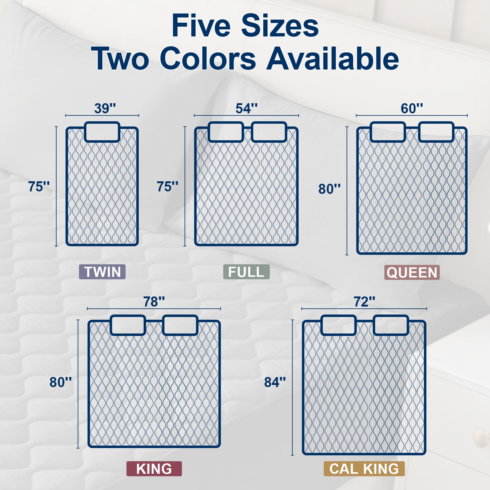 Dhole Electric Heated Mattress Pad Queen - 60"x80" ,Deep Pocket, 6 Heat Settings, Auto Shut Off 10 Hrs with Dual Controller, ETL Certified, Machine Washable, White