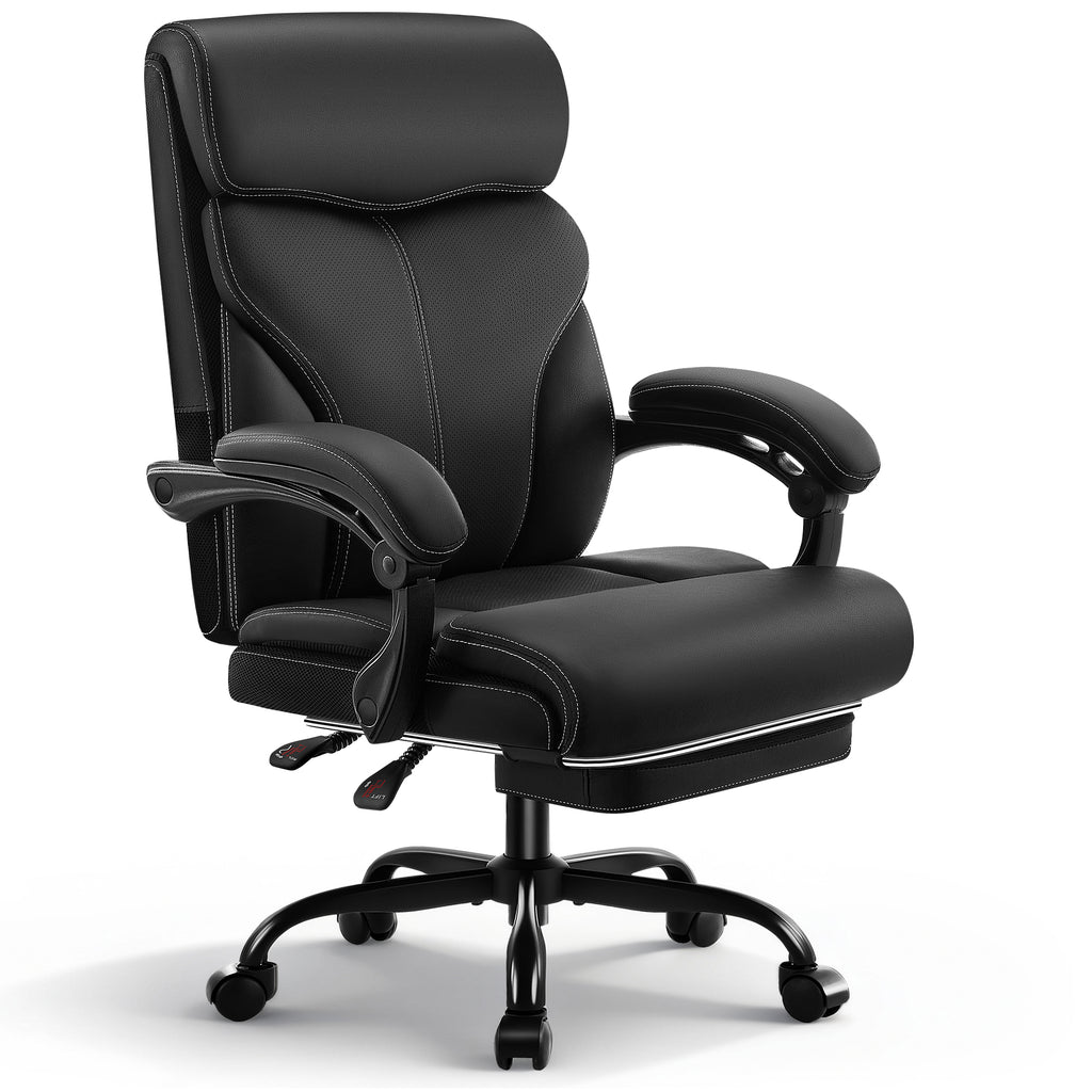 Dhole Executive Ergonomic Office Chair - High Back Mesh Desk Chair with Lumbar Support, 4D Armrests, Tilt Function & Breathable Mesh for Home Office (Black)
