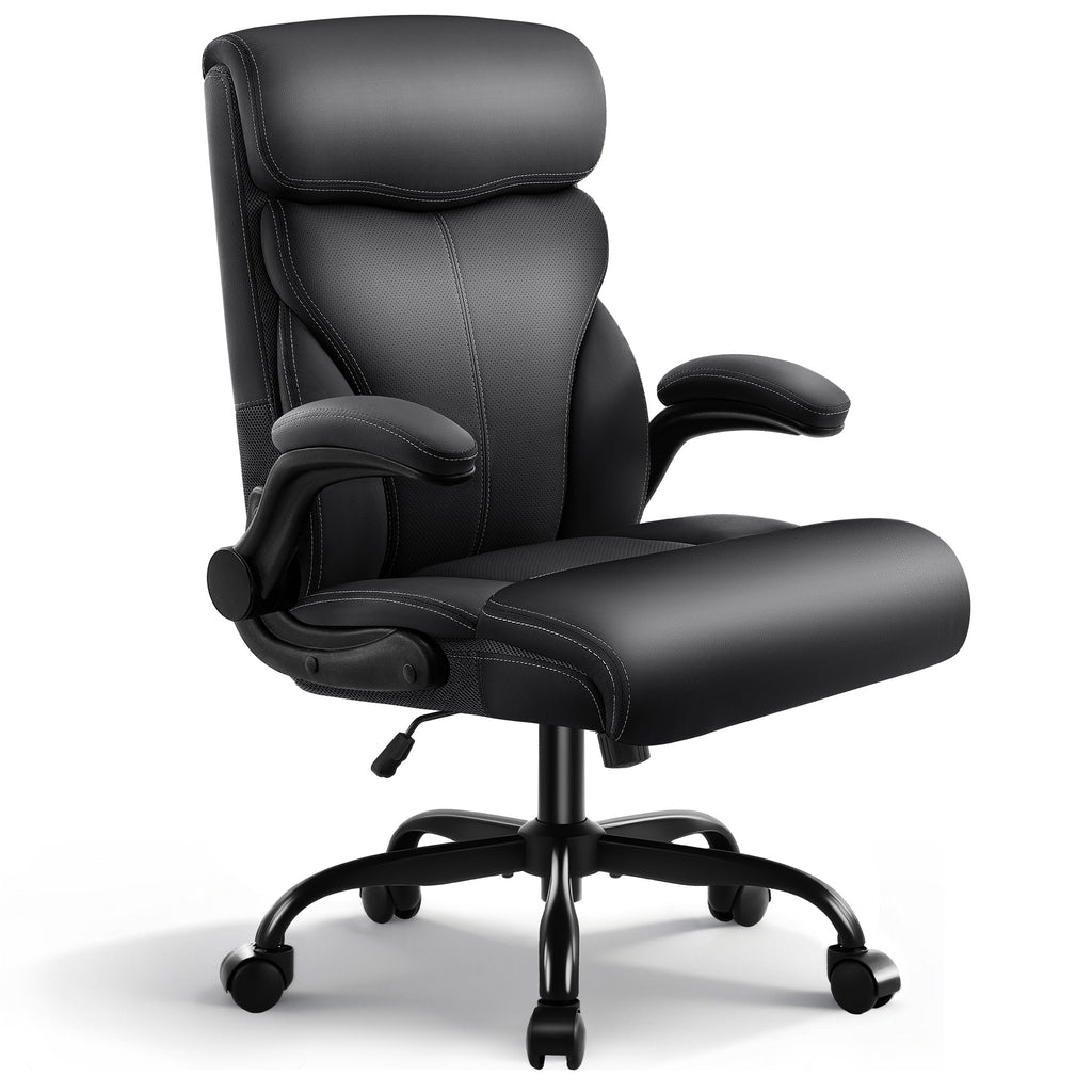 Dhole Executive Ergonomic Office Chair - High Back Mesh Desk Chair with Lumbar Support, 4D Armrests, Tilt Function & Breathable Mesh for Home Office (Black)