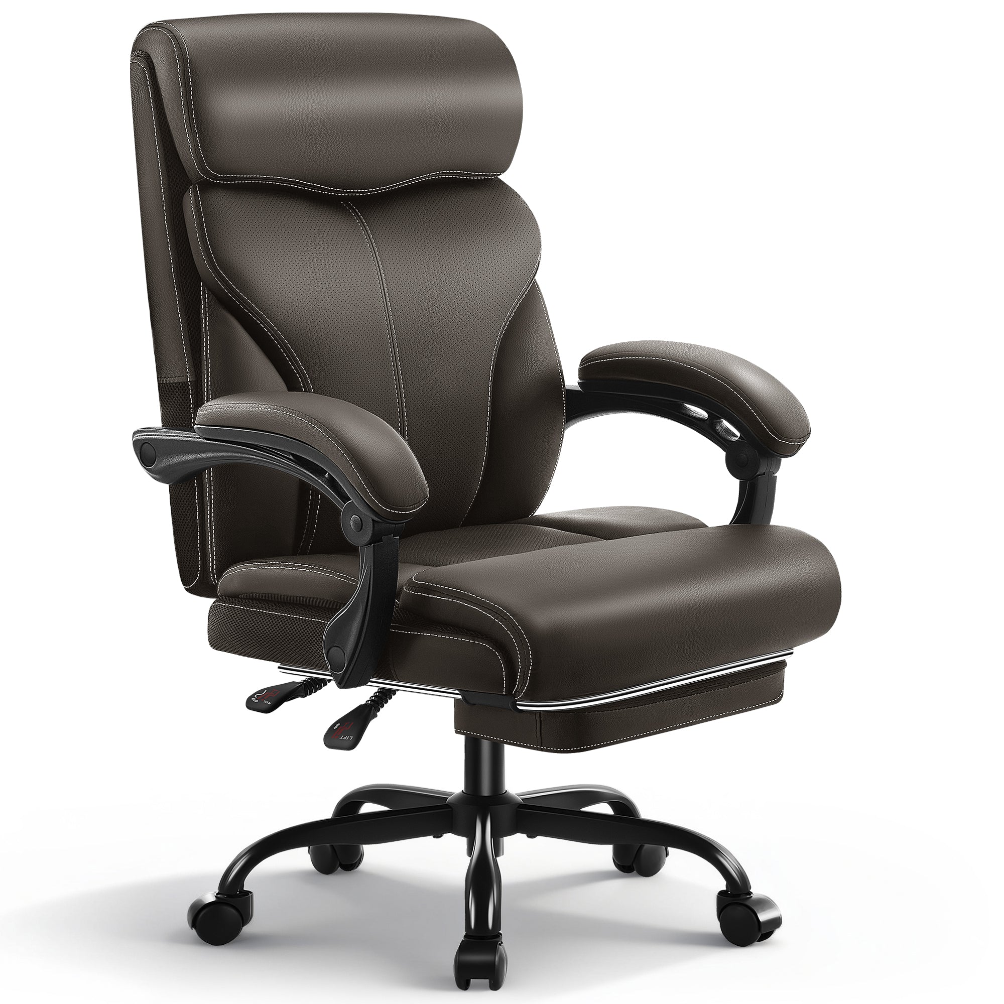 Dhole Executive Ergonomic Office Chair - High Back Mesh Desk Chair with Lumbar Support, 4D Armrests, Tilt Function & Breathable Mesh for Home Office (Black)