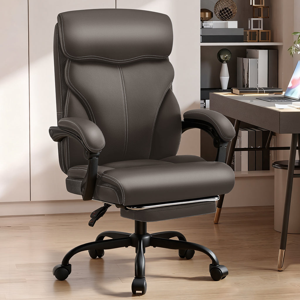 Dhole Executive Ergonomic Office Chair - High Back Mesh Desk Chair with Lumbar Support, 4D Armrests, Tilt Function & Breathable Mesh for Home Office (Black)