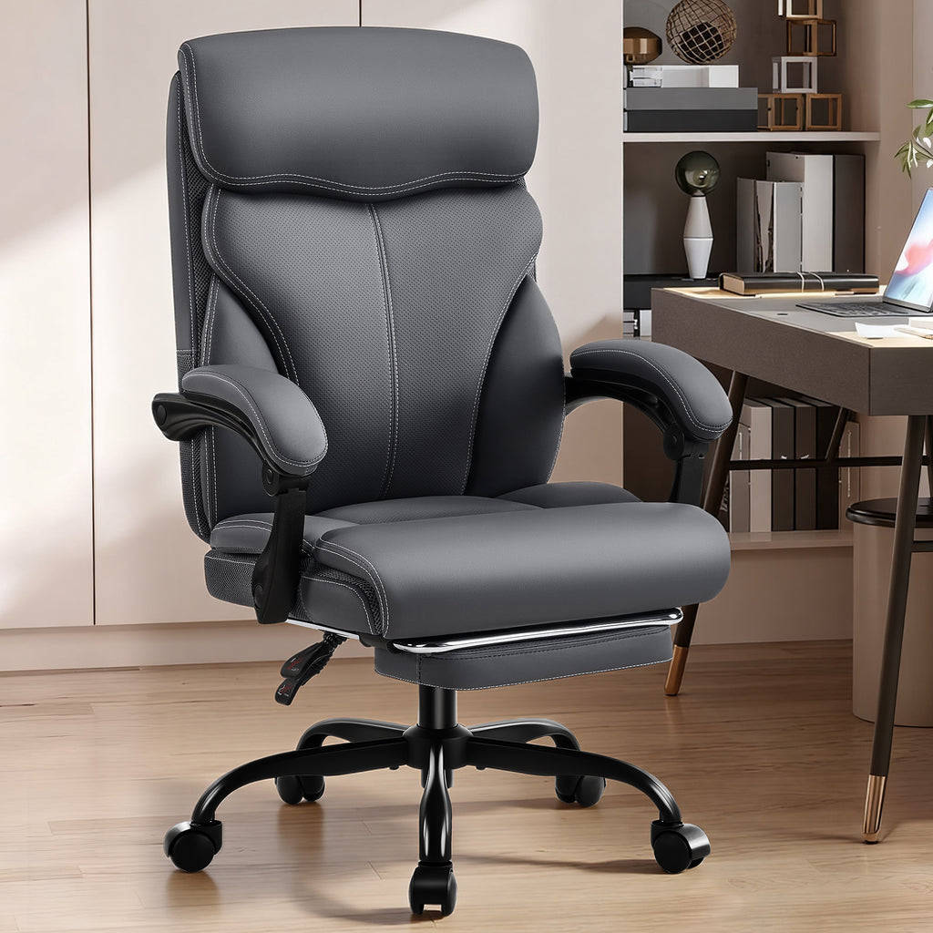 Dhole Executive Ergonomic Office Chair - High Back Mesh Desk Chair with Lumbar Support, 4D Armrests, Tilt Function & Breathable Mesh for Home Office (Black)