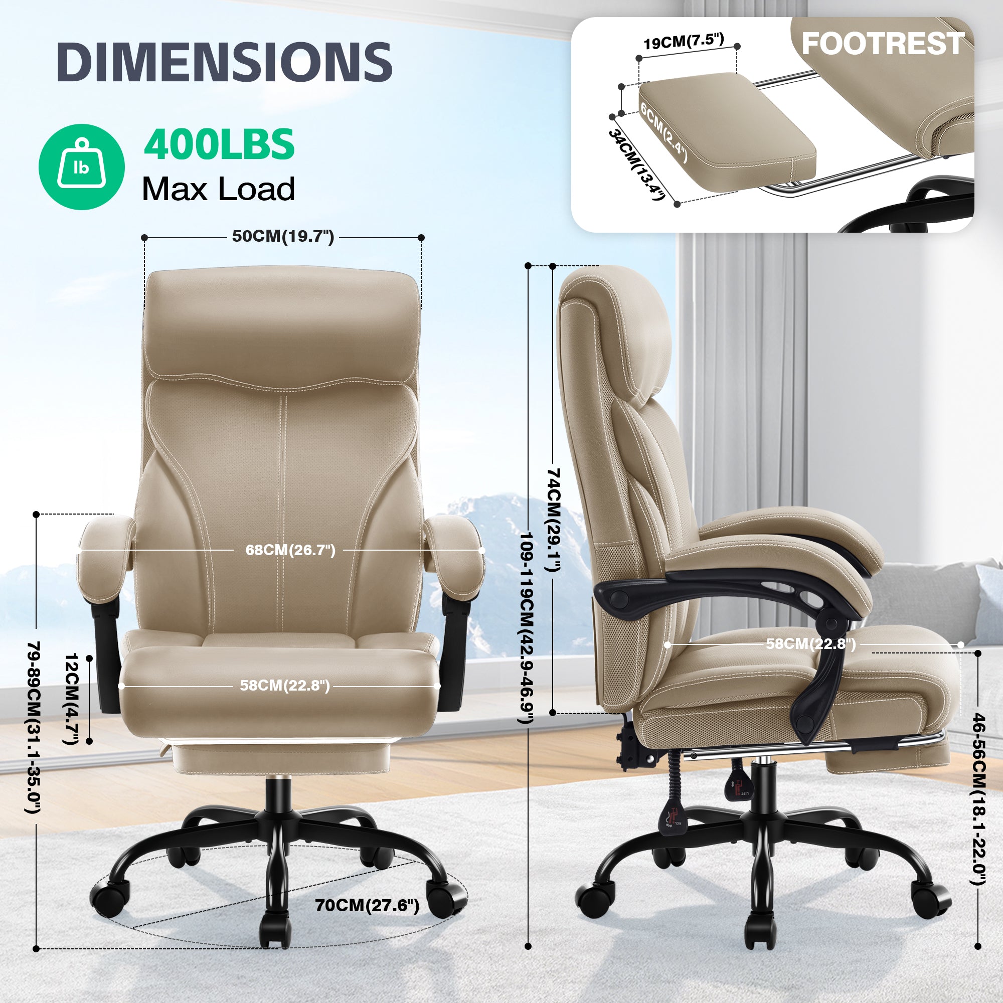 Dhole Executive Ergonomic Office Chair - High Back Mesh Desk Chair with Lumbar Support, 4D Armrests, Tilt Function & Breathable Mesh for Home Office (Black)