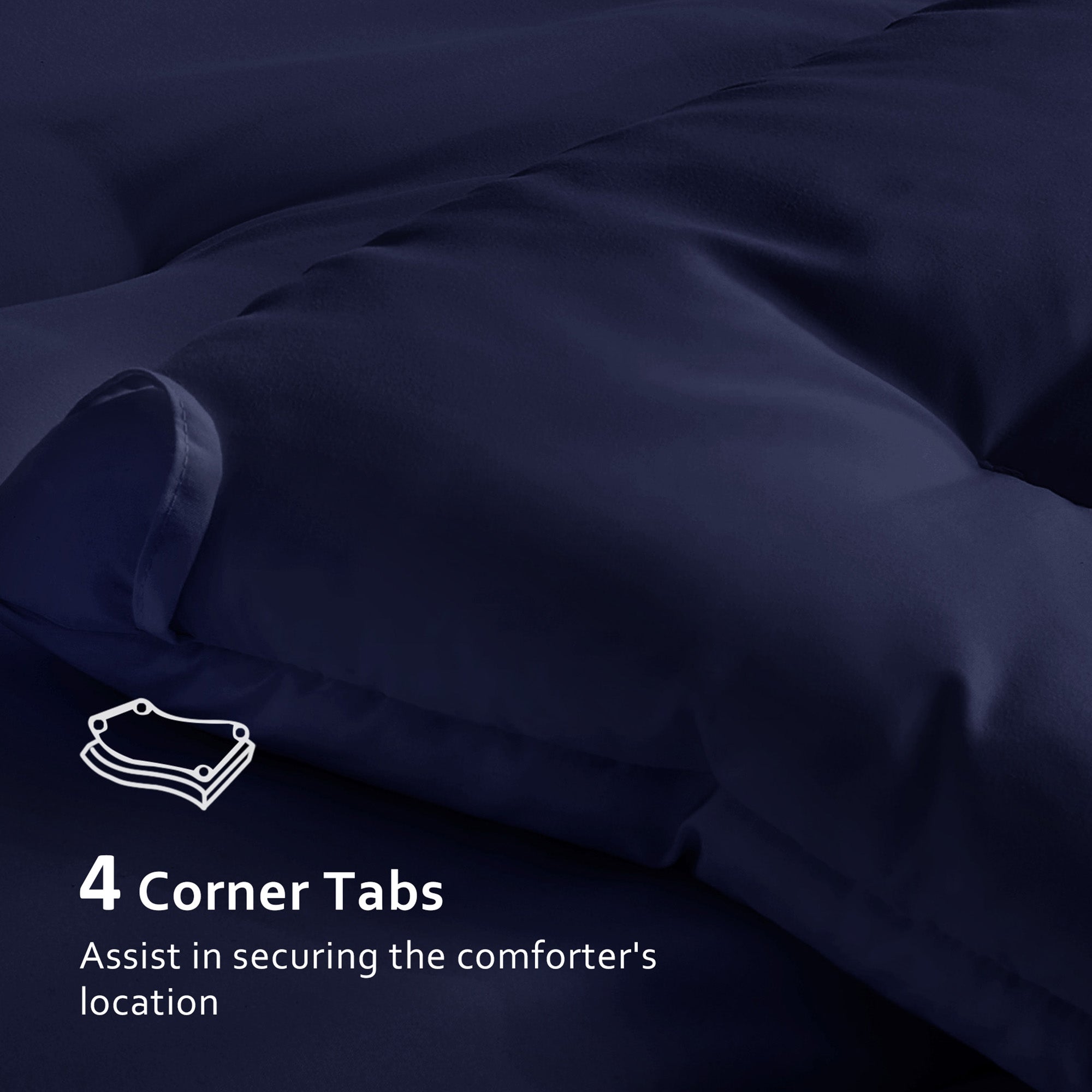 Dhole 7-Piece Bed Sheet Set - Queen Size Comforter, Pillowcases & Sheet Collection for Cozy Bedding Comfort Black