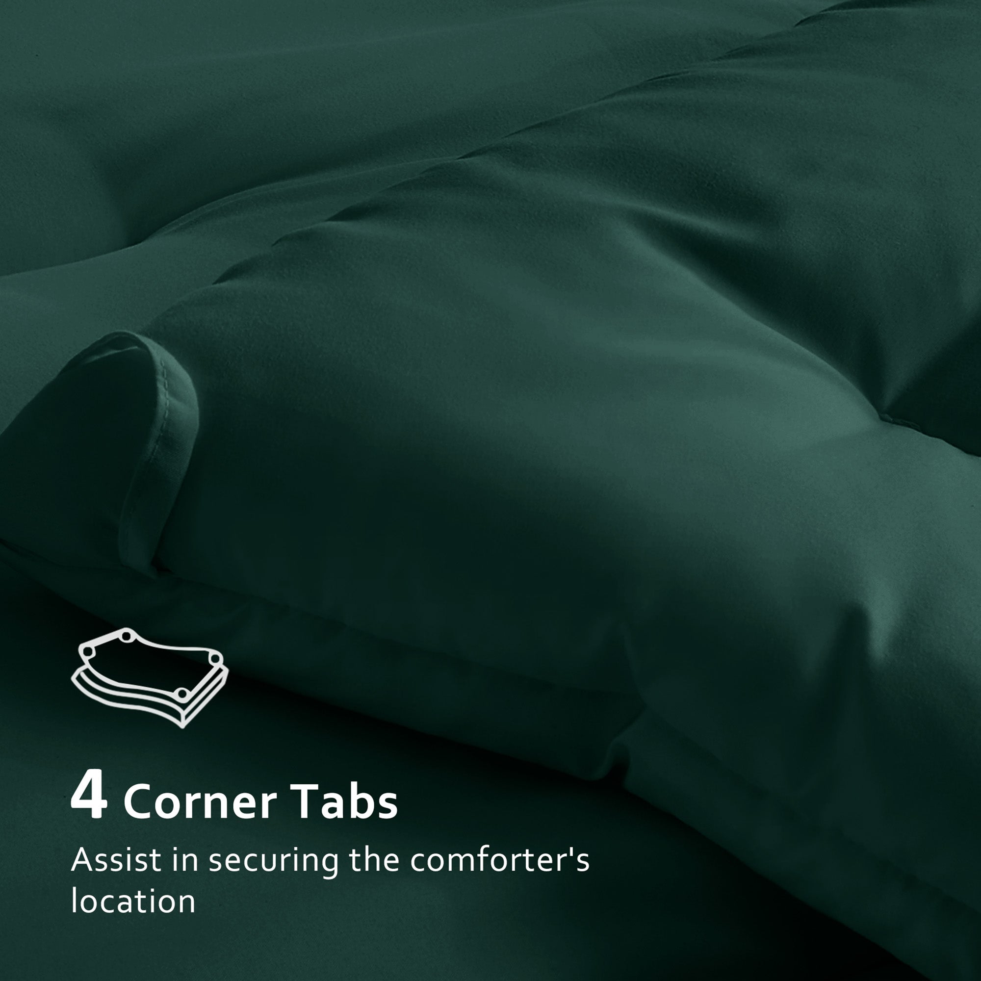 Dhole 7-Piece Bed Sheet Set - Queen Size Comforter, Pillowcases & Sheet Collection for Cozy Bedding Comfort Black