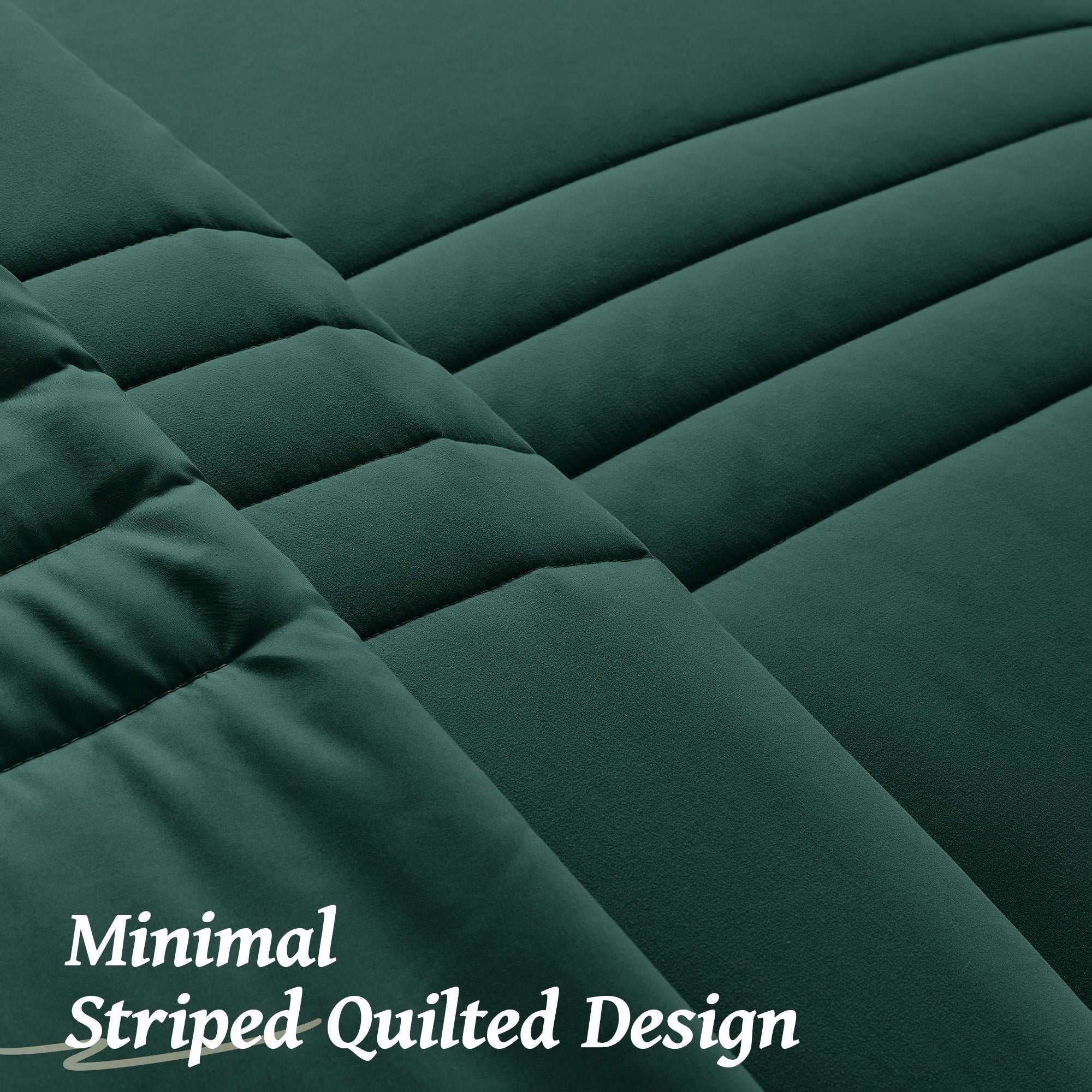 Dhole 7-Piece Bed in Bag - Striped Comforter Sets, Pillowcases & Sheet Collection for Cozy Bedding Sets