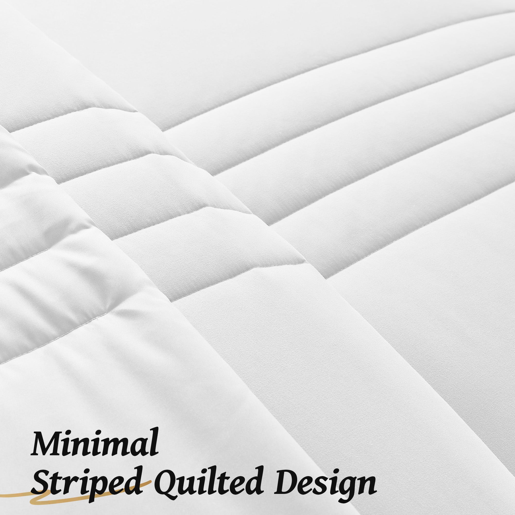 Dhole 7-Piece Bed in Bag - Striped Comforter Sets, Pillowcases & Sheet Collection for Cozy Bedding Sets