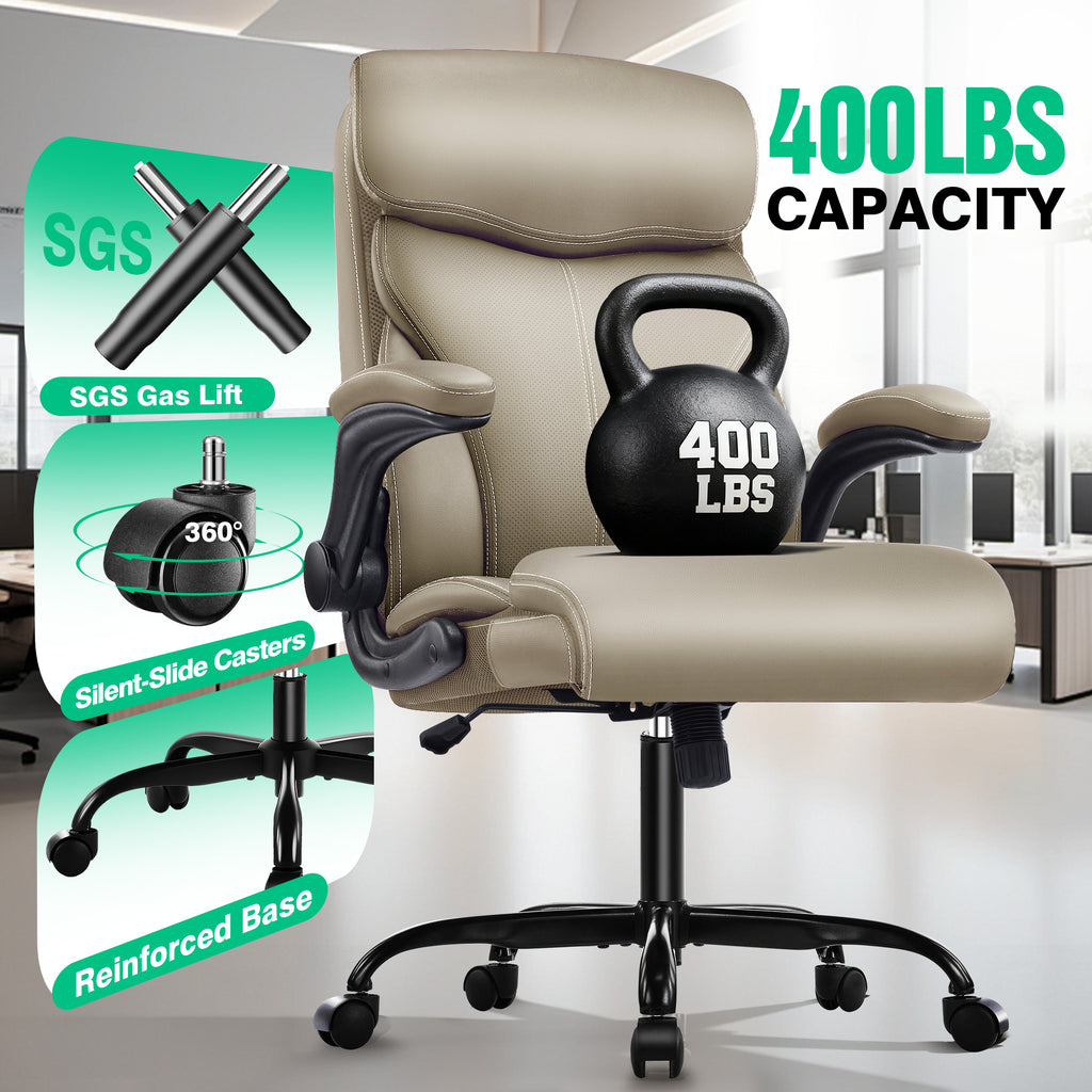 Dhole Executive Ergonomic Office Chair - High Back Mesh Desk Chair with Lumbar Support, 4D Armrests, Tilt Function & Breathable Mesh for Home Office (Black)